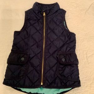 Navy quilted vest from Old Navy sz 7-8